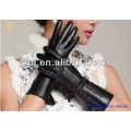 Kundengebundener Großhandelsart und weise Dame Leather Winter Long Handschuh